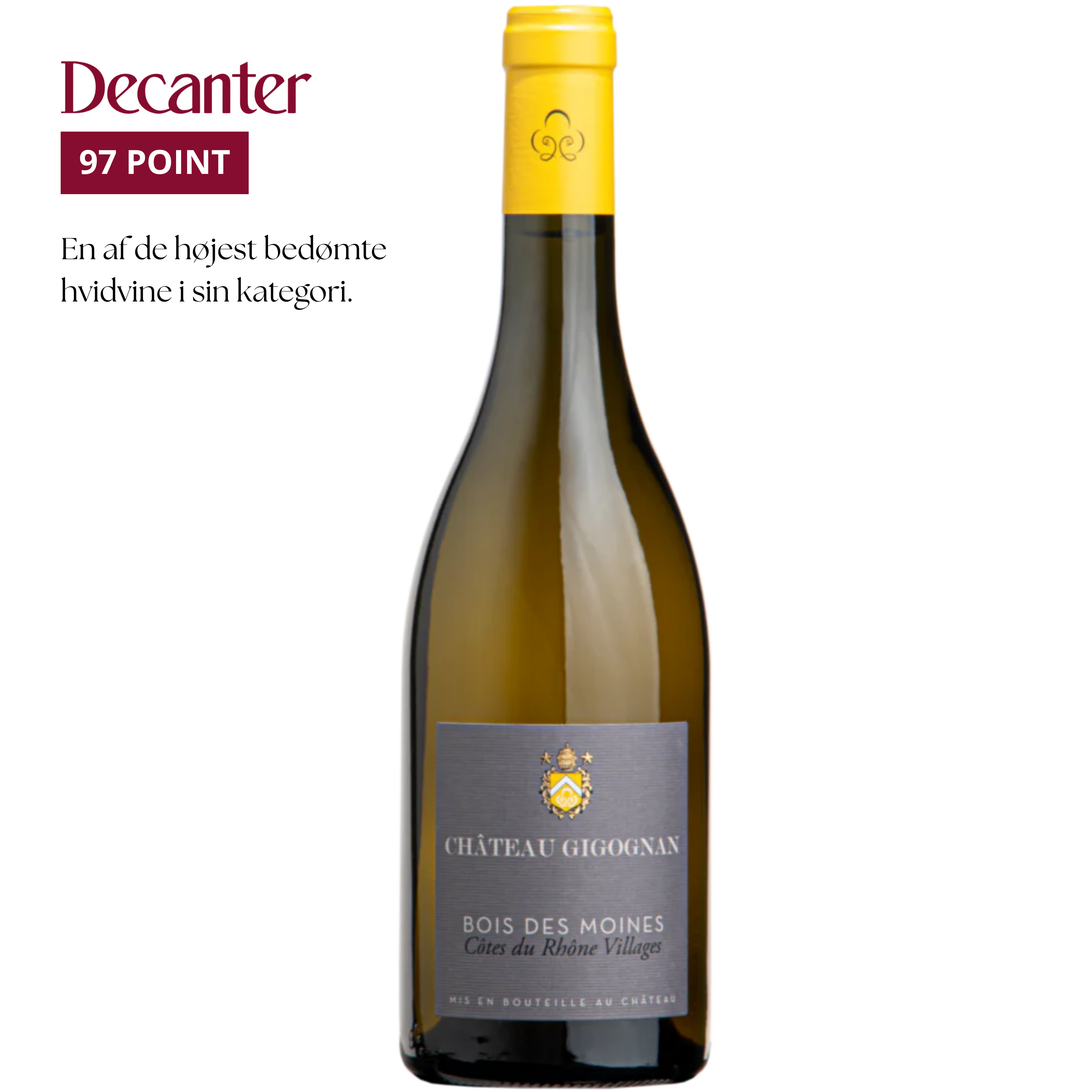 Gigognan Cotes Du Rhone Villages Blanc Bois Des Moines 2022